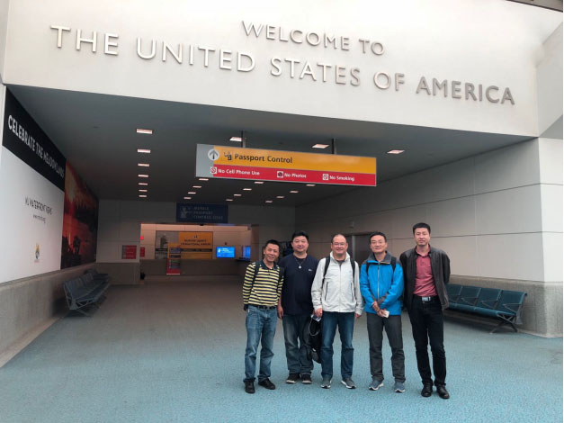 2018年5月30日，安洁无线科技核心团队去美国WiT